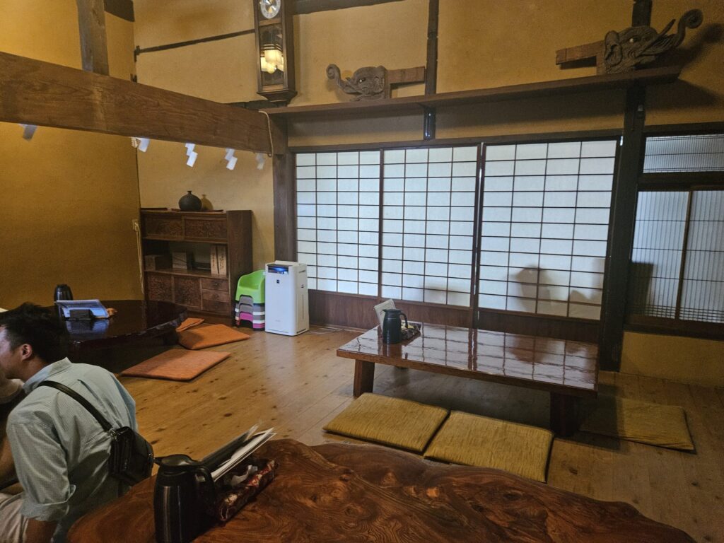 Interior of Namiman, a cozy renovated traditional Japanese house near Dazaifu Tenmangu Shrine