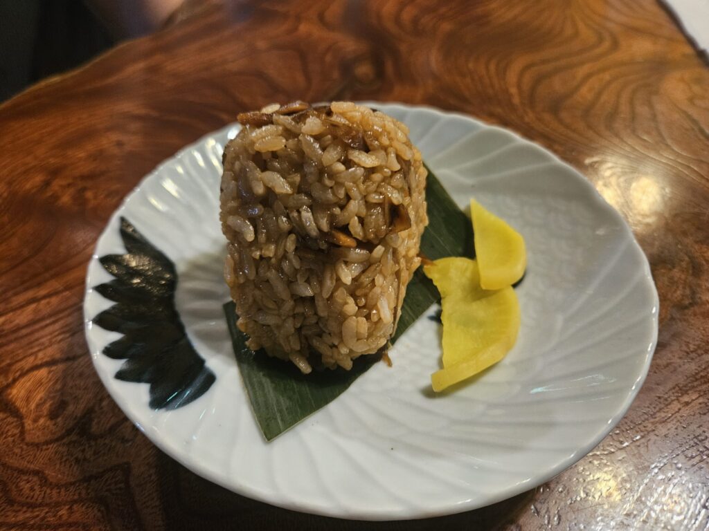 Kashiwa-meshi (Hakata-style chicken rice) from Namiman near Dazaifu Tenmangu Shrine